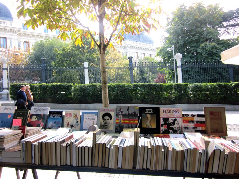 Sidewalk Book sales in Madrid