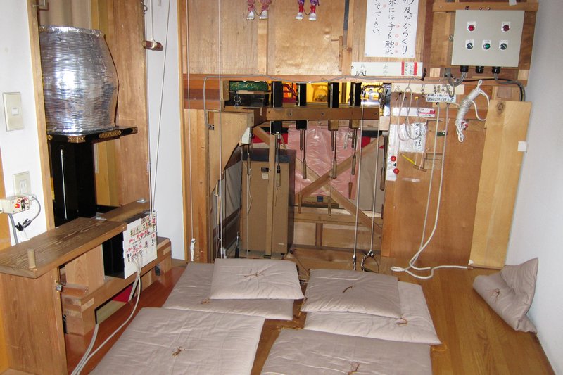 shishi kaikan36 machinery for operating the puppets