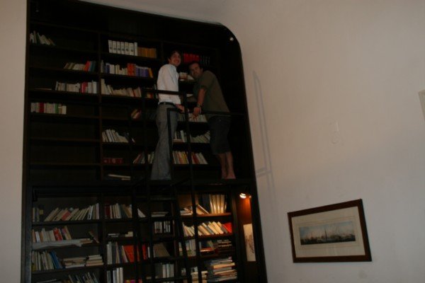 The big book shelf at our apartment