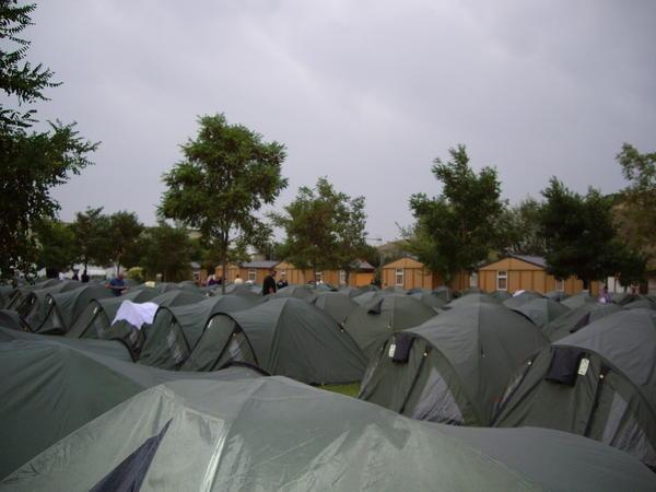 Just some of the tents at campsite