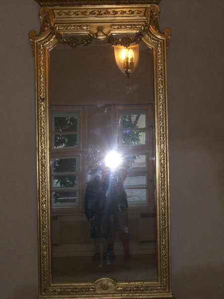 Only picture of the two of us together - in a mirror