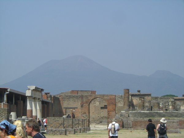 View of Pompeii and Vesuvius