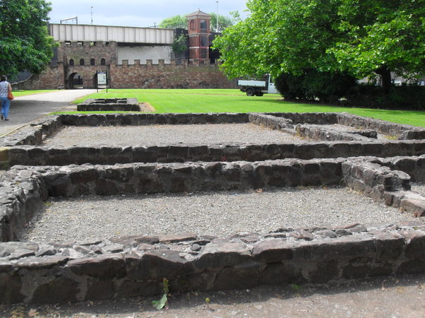 Catlefields Roman fort and foundations