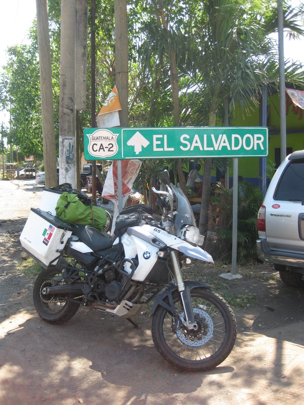 El Salvador. Keep heading south.