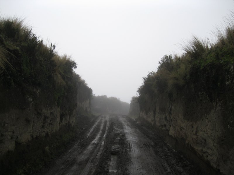 The proverbial road less traveled. Ecuador.