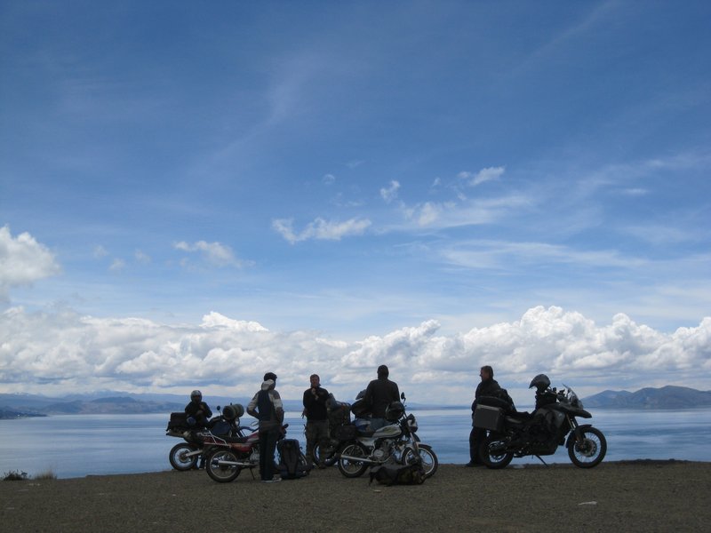Lake Titicaca & the boys.