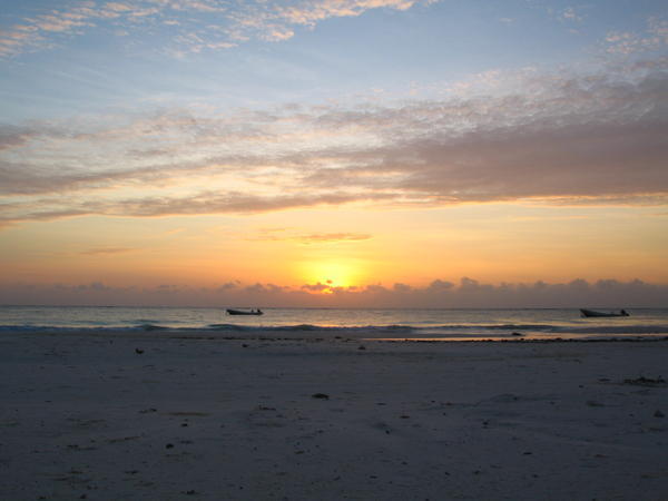 Sunrise over the Caribbean