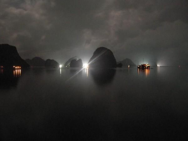 Halong bay by night