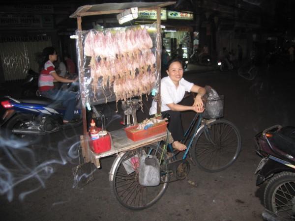 Mobile dried-squid shop, HCMC