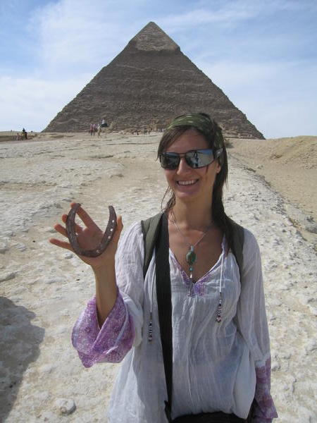 ...and at the pyramids of Giza...