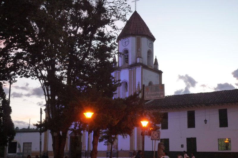 San Agustin: The Square at dusk