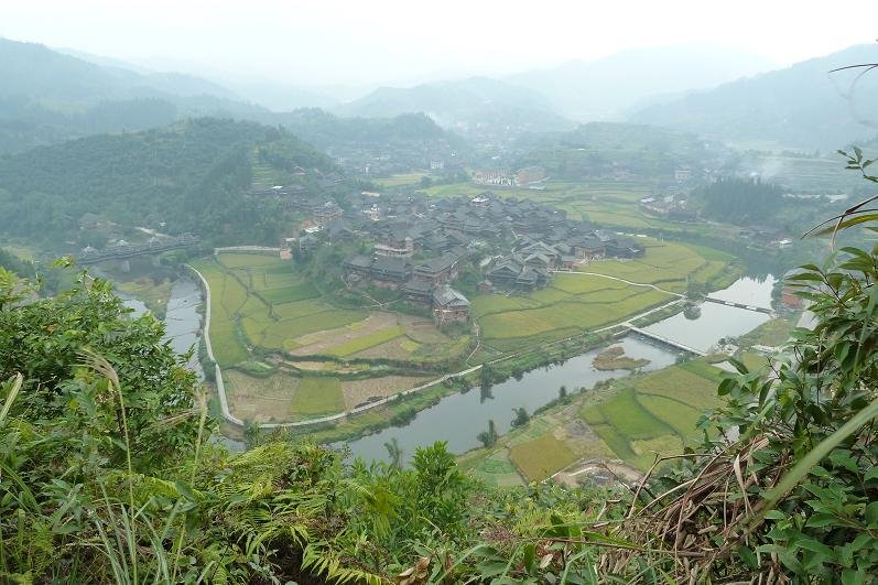 Chenyang Winde and Raing Bridge and village of Ma'an
