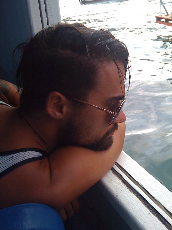 Nico , looking Hot as hell on the boatride back!