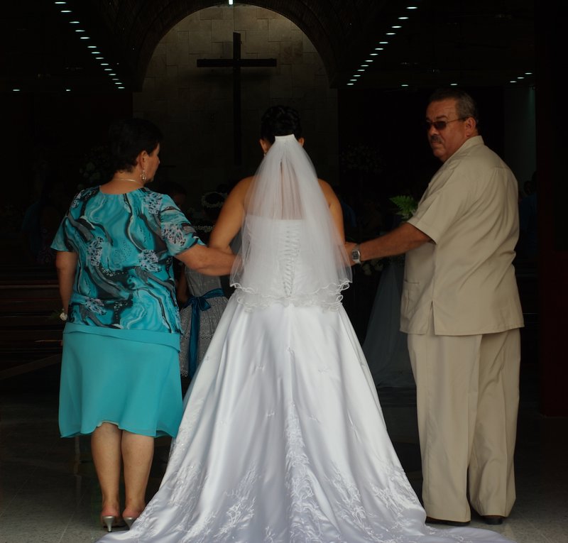 First steps down the aisle