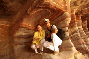 Bedouin caves inside Petra