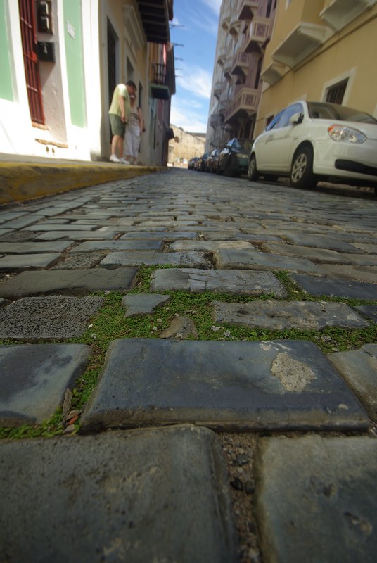 Brick streets of Old San Juan
