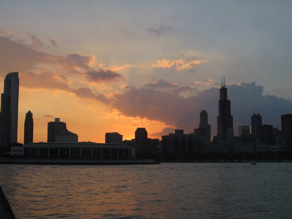Chicago at Sunset