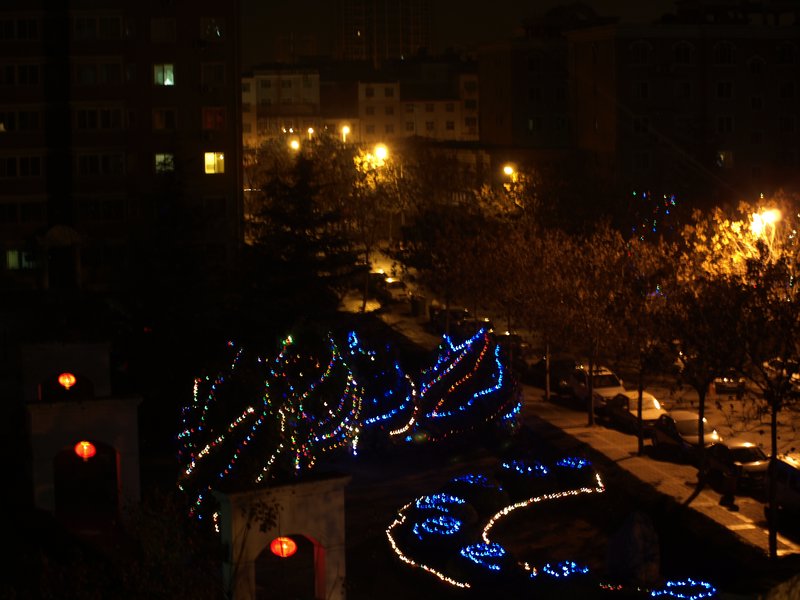 New Years lights from our flat