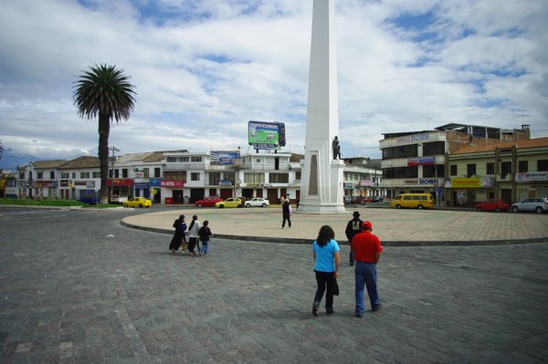 Plaza near the market in Ibarra
