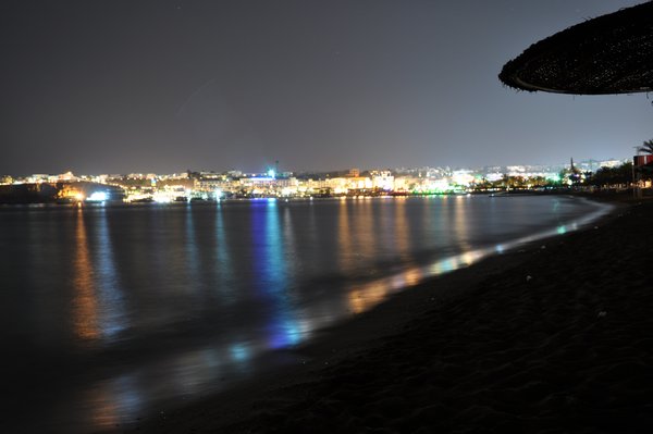 Naama Bay at night