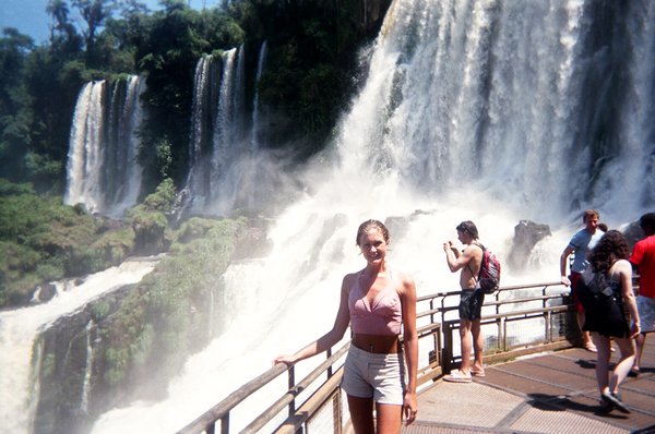 Nikki at Iguacu falls