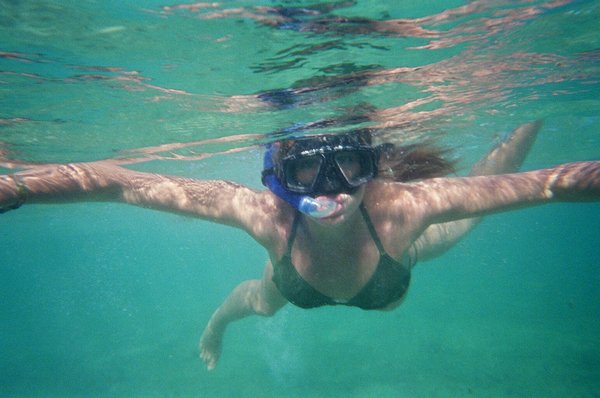 Nikki snorkelling