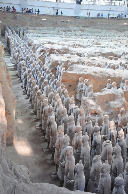 Terracotta Warriors at the front of the pit