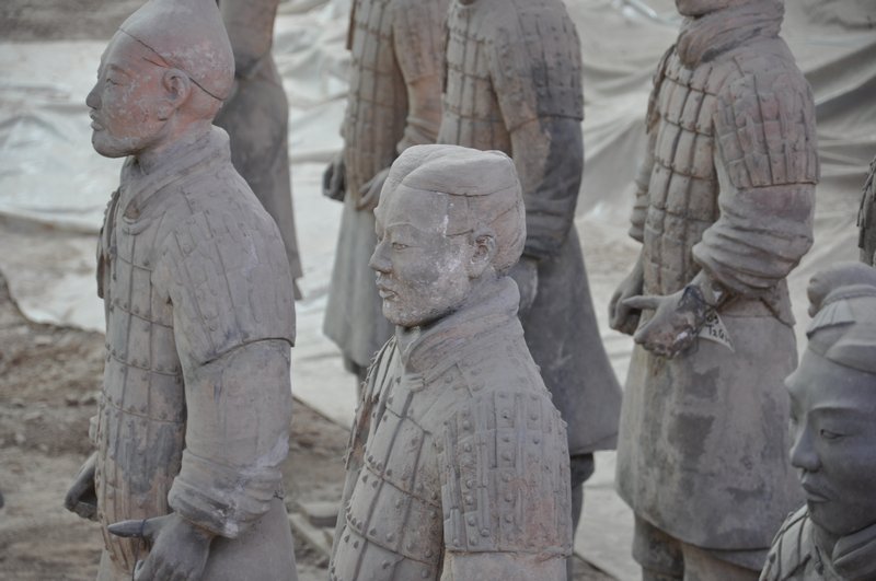Close up of a Terracotta Warrior