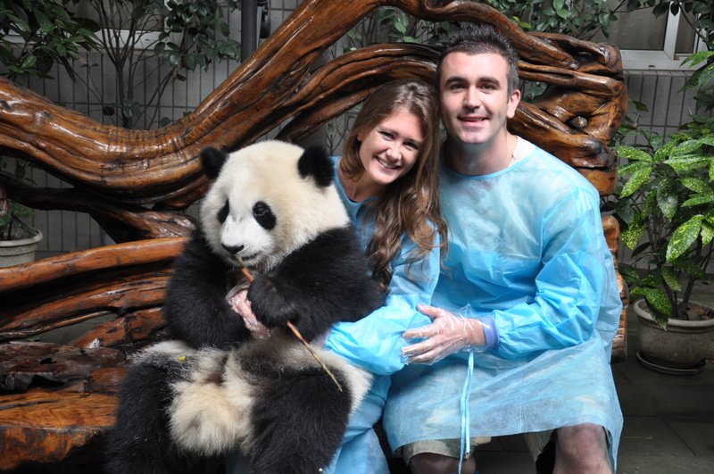 Us with a baby Panda