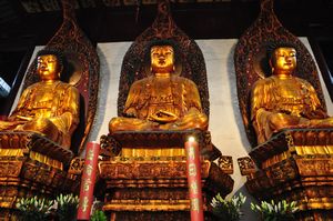 Buddhas at the Jade Buddha Temple