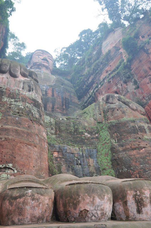 The Buddha from the base