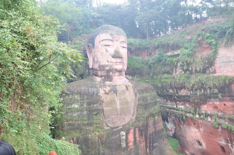 The Buddha from the steps down