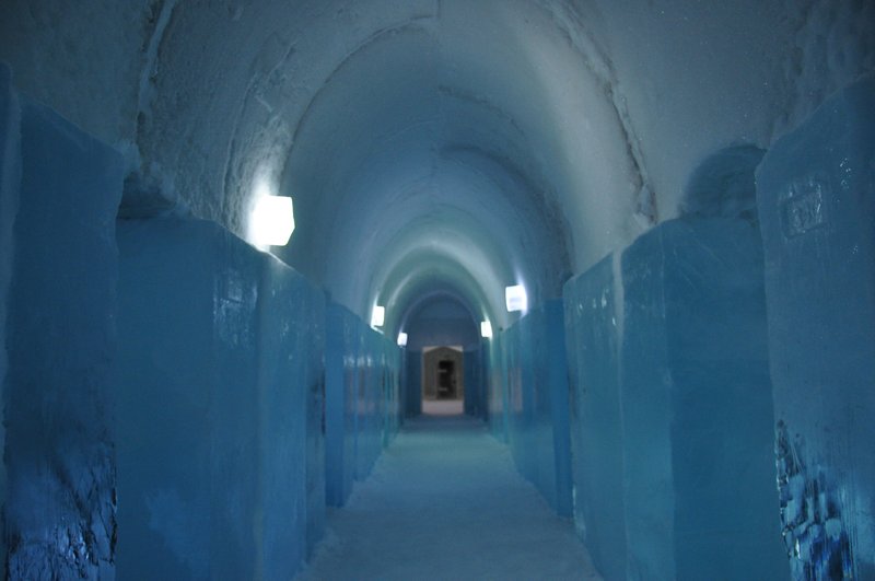 Hallway in the Ice Hotel