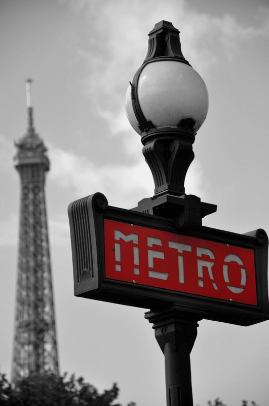 A metro sign