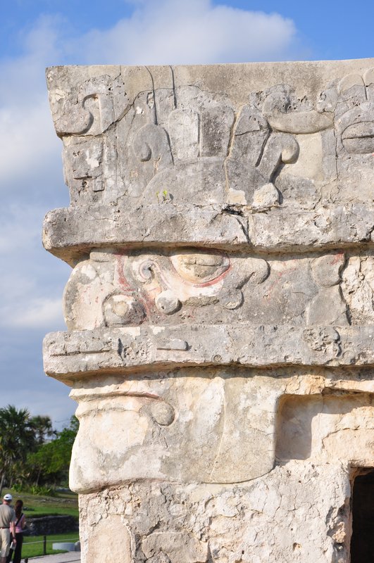 Face at Tulum ruins
