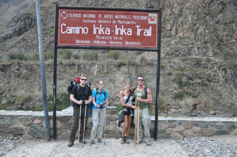 The official sart of the Inca trail