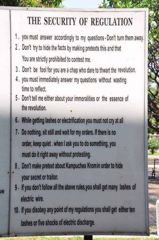 Rules of S21 prison