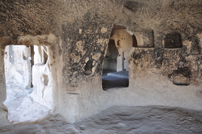 Inside a cave church