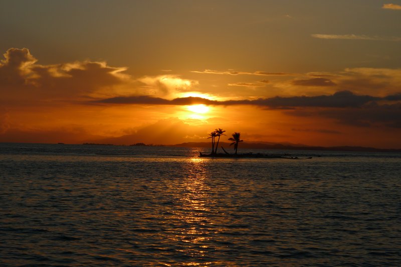 A sunset in the San Blas