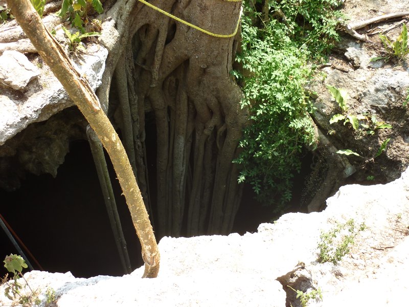 hole leading to the cenote