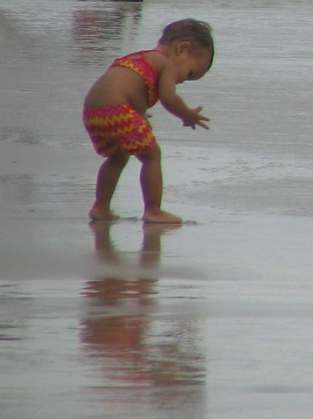 cute kid on the beach