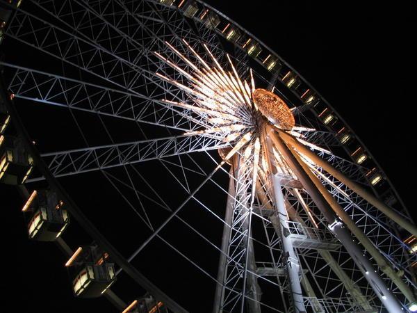 ferris wheel at night bazaar