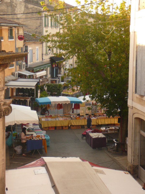 The market outside our window