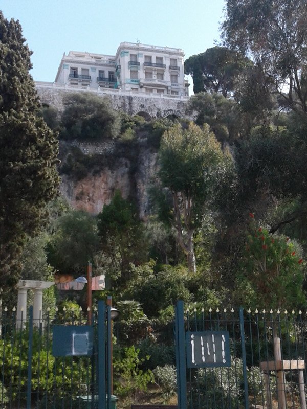 A villa looking toward the Mediterranean