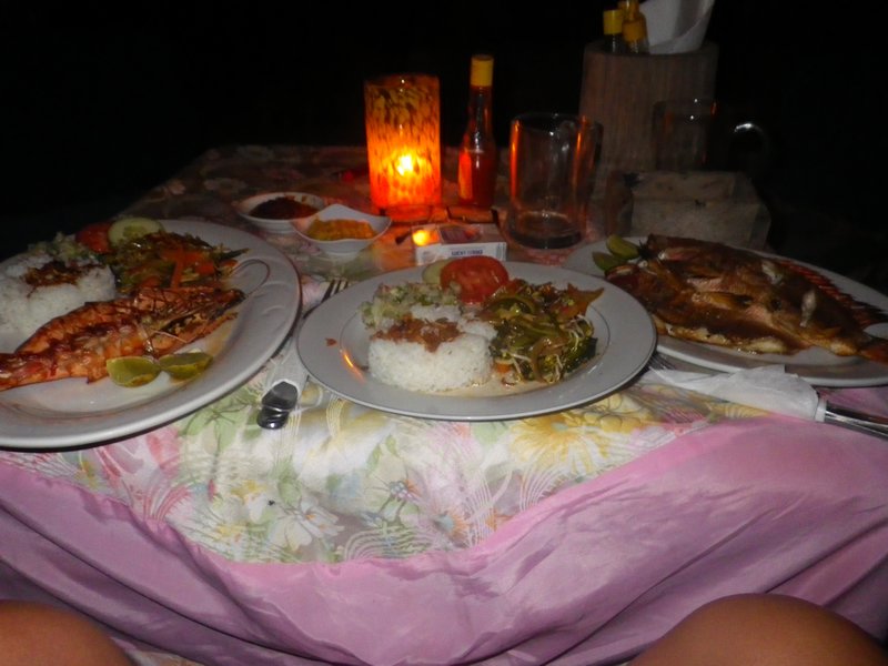 our first meal on Gili Air