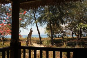 View from the terrace in Gili Meno