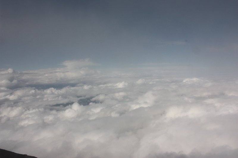 Looking over the clouds