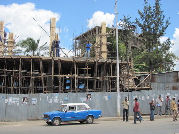 Construction work in Addis
