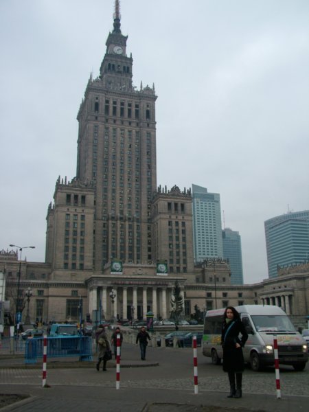 The palace of culture built by the communist Party as a symbol of their empire