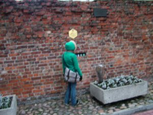 One of the only remaining piece of wall from the warsaw ghetto